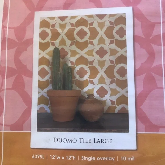 Royal Design Studio Stencils - Duomo Tile Large 12” x 12” new in package - Picture 7 of 8